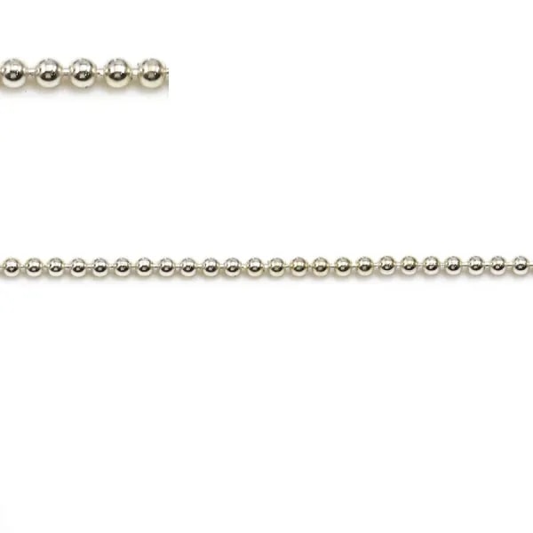 Chaînes argent 925 bille 1.5mm x 50cm
