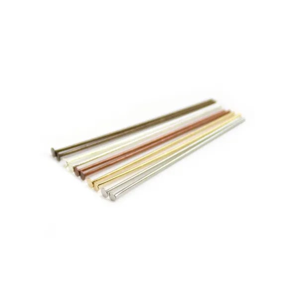 Pin on metal, with a finish on "head" flat, 0.6 * 30mm x 200pcs