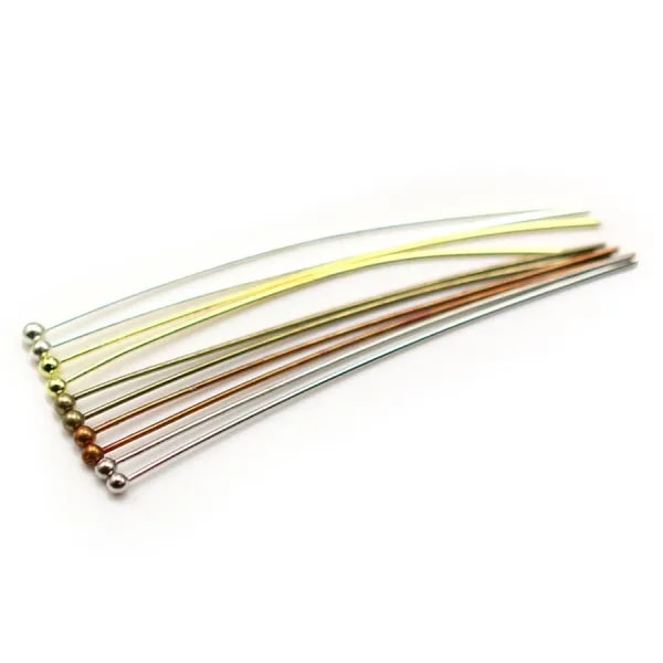 Nail on metal, in round ball head shaped, 0.6 * 60mm x 200pcs