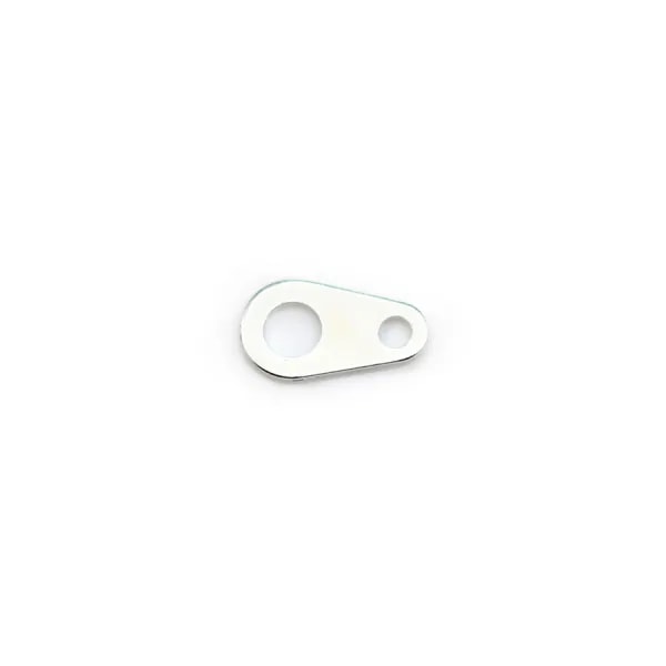 Breloque "tag" en métal, de différentes couleurs, 5x9mm x 100pcs