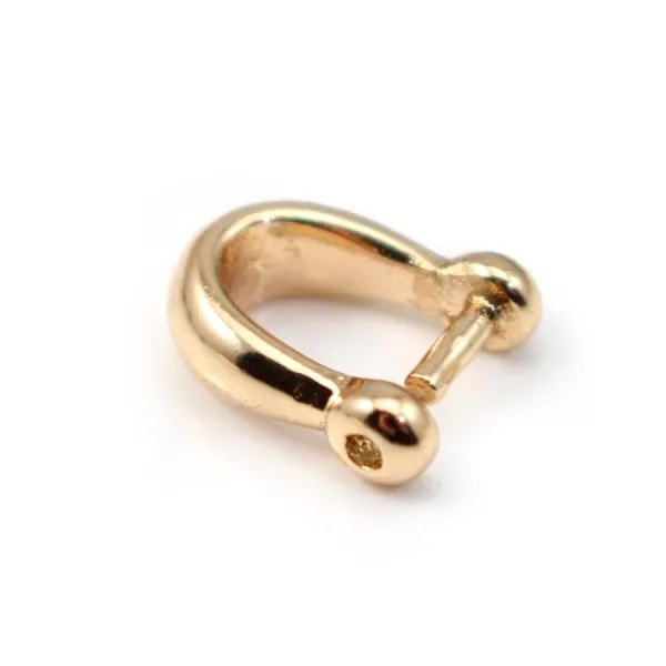 Bélière pour pierre Plaquée par "flash" or sur laiton 4x10mm x 1pc