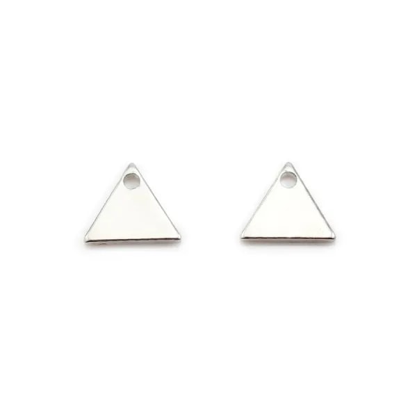 Breloque en forme ronde martelé, plaquée par "flash" or sur laiton 8mm x 10pcs
