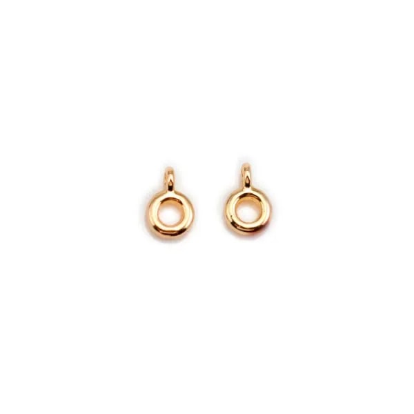 Bélière plaquée par "flash" or sur laiton 6.5x8mm x 10pcs