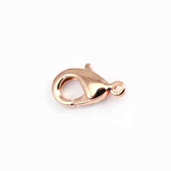 Fermoir mousqueton  sur laiton 5x10mm x 5pcs