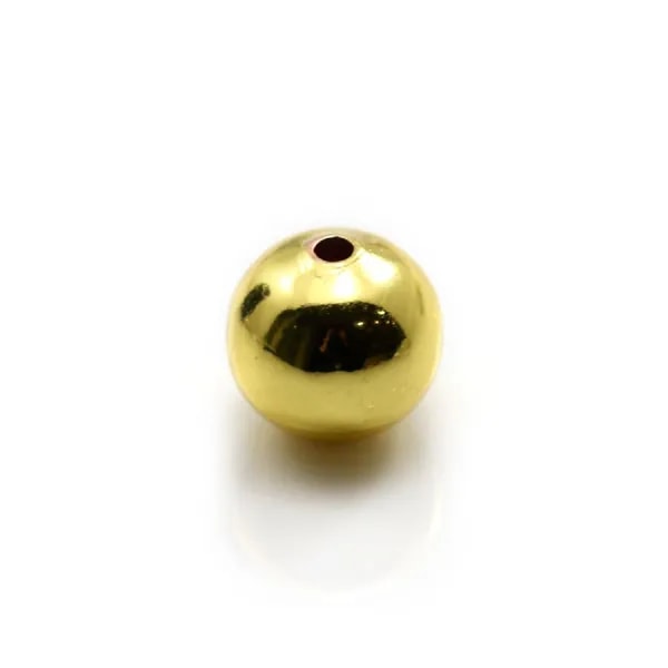 Boule Plaquée par "flash" or sur laiton 1.7x10mm x 2pcs