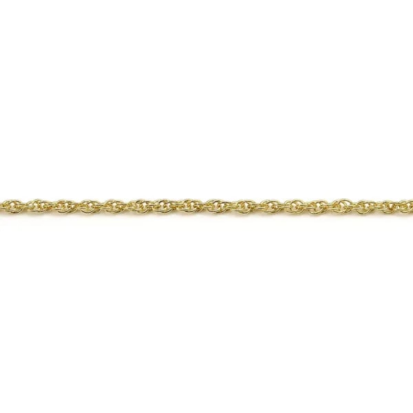 Chain in double mesh of oval shape in flash gold, mesh measuring 1.6mm x 1m