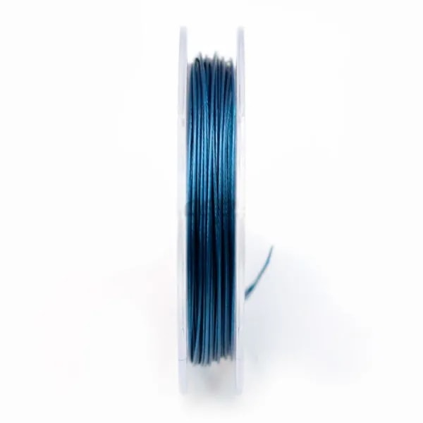 Fil cablé 7 brins bleu 0.45mm x 10 m