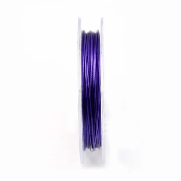 Fil cablé 7 brins améthyste 0.38mm x 10 m