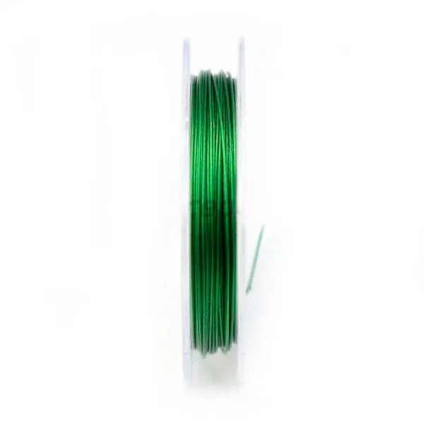 Fil cablé 7 brins turquoise 0.38mm x 10 m