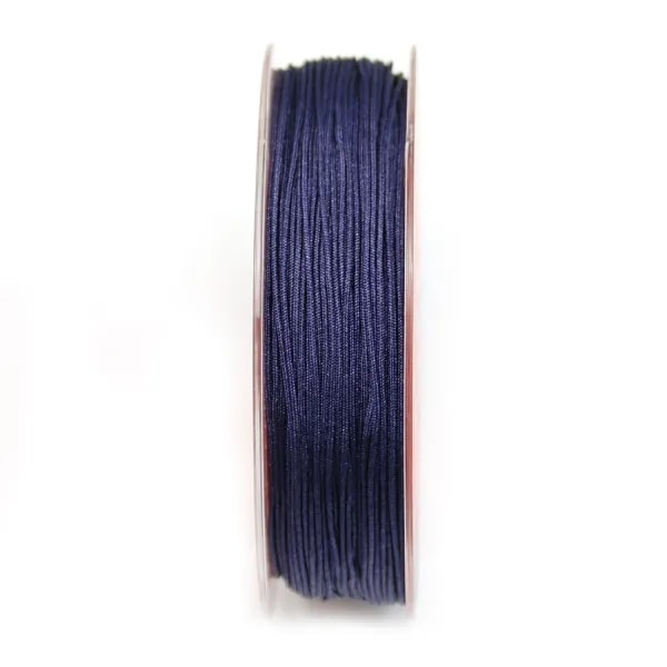 Fil polyester de couleur bleu nuit, 0.8mm x 30m