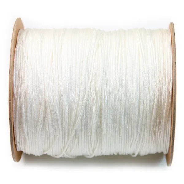 Fil polyester Blanc 1 mm x 2 m