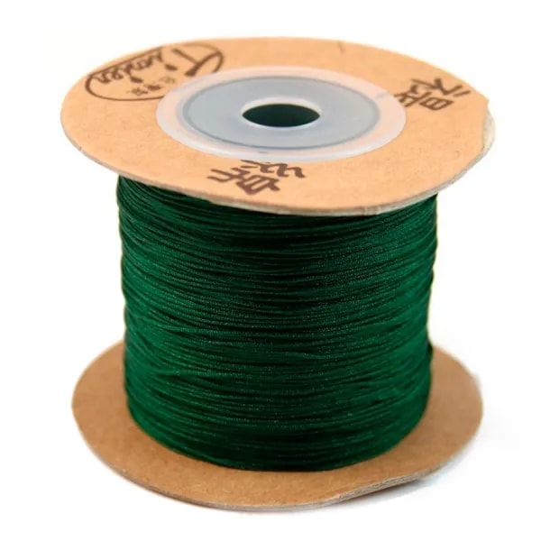 Fil polyester vert impérial 0.5 mm x 5m