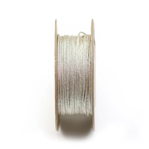 Fil polyester argenté 1mm x 18m