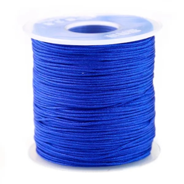 Fil polyester bleu saphir 0.8 mm x 5 m