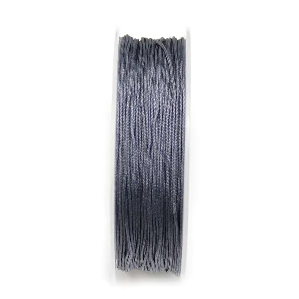 Fil polyester de couleur hématite 0.8 mm x 30m
