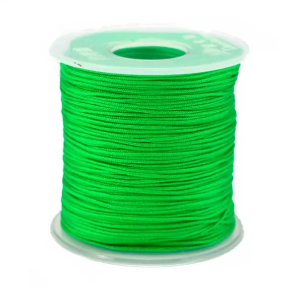 Fil polyester vert émeraude  0.8 mm x 100m