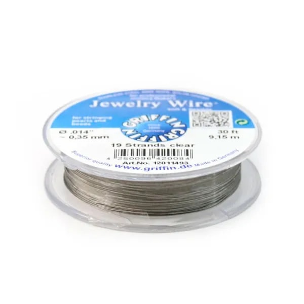 Fil cablé 19 brins gainé nylon 0.35mm x 9.15m