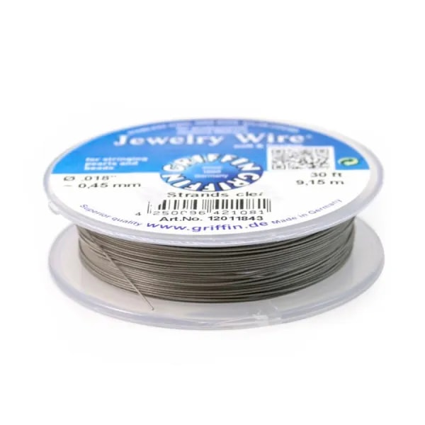 Fil cablé 49 brins gainé nylon 0.45mm x 9.15m