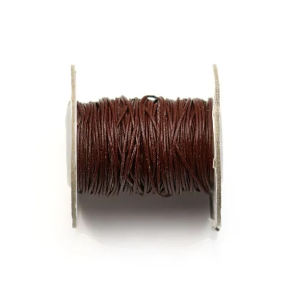 Fil en cuir chocolat 1.0mm  x 1m