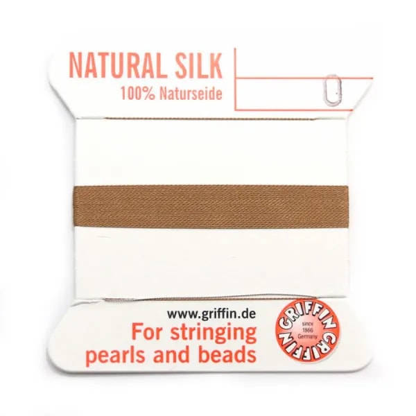 Fil du soie 0.3mm beige x 2m