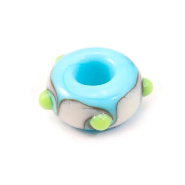 Pandora 5 angles green&bleu&white x1pc