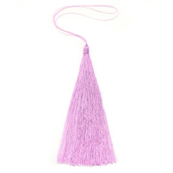 Imitation silk lilac purple pompon 80mm x 1pc
