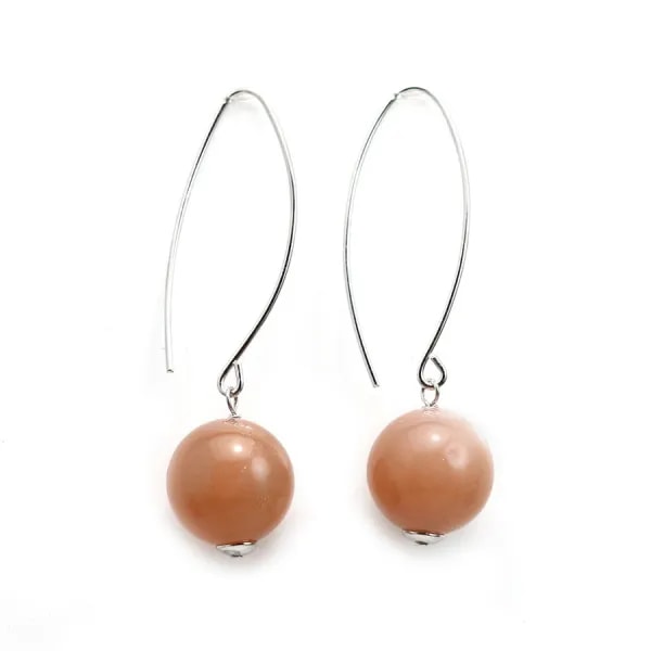 Boucles d'oreille en argent 925, avec des pierres de soleil ronde, mesurant 12mm x 2pcs