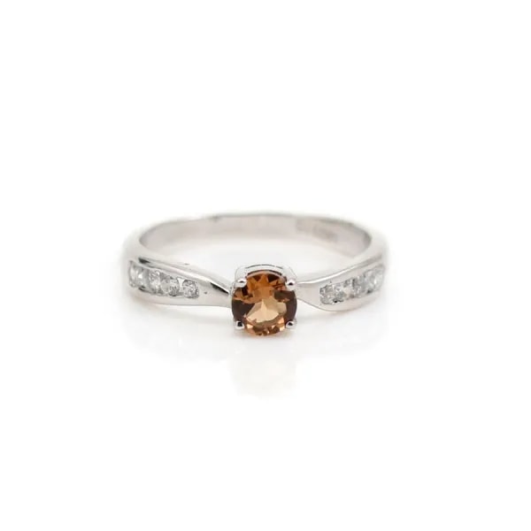 Bague tourmaline en argent 925 rhodié x 1pc