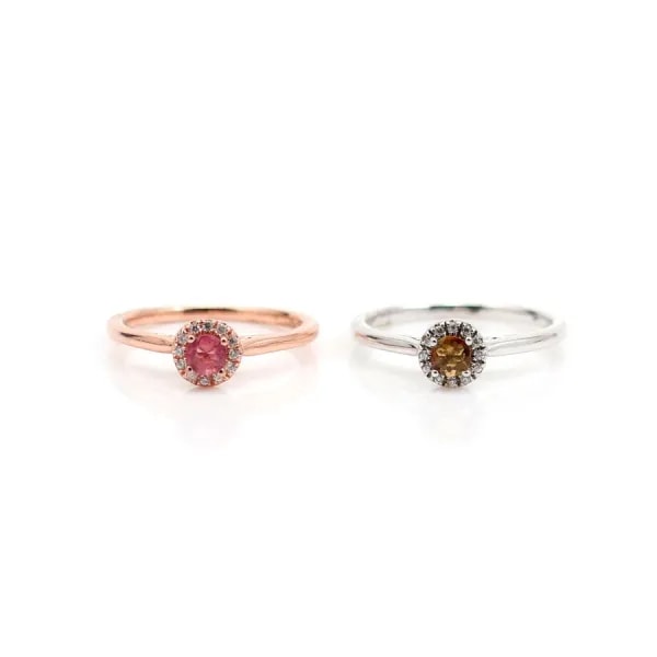 Bague tourmaline en argent 925 rhodié x 1pc