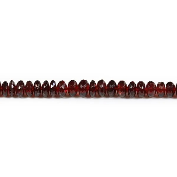 Grenat, en forme de rondelle de taille dégradée x 41cm
