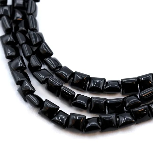 Onyx black, square, 6mm x 40cm
