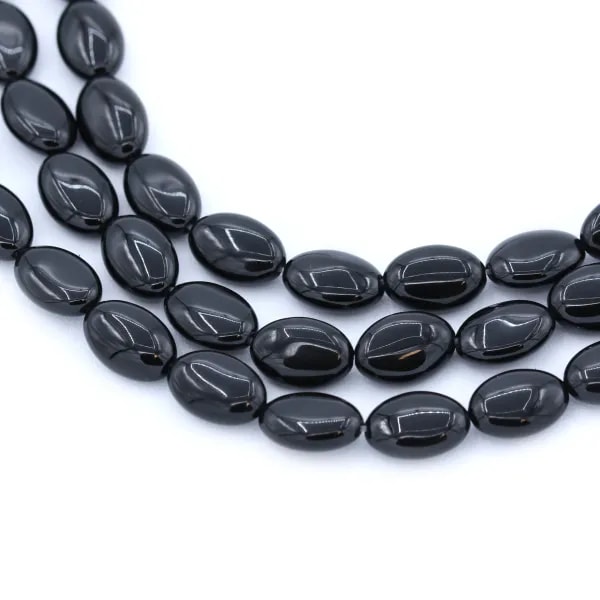 Black Agate oval 8x12mm 
