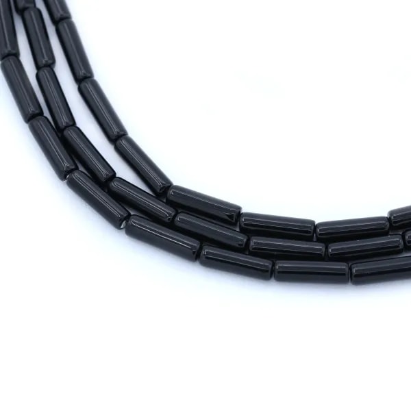 Onyx noir, tube 4x13mm x 40cm
