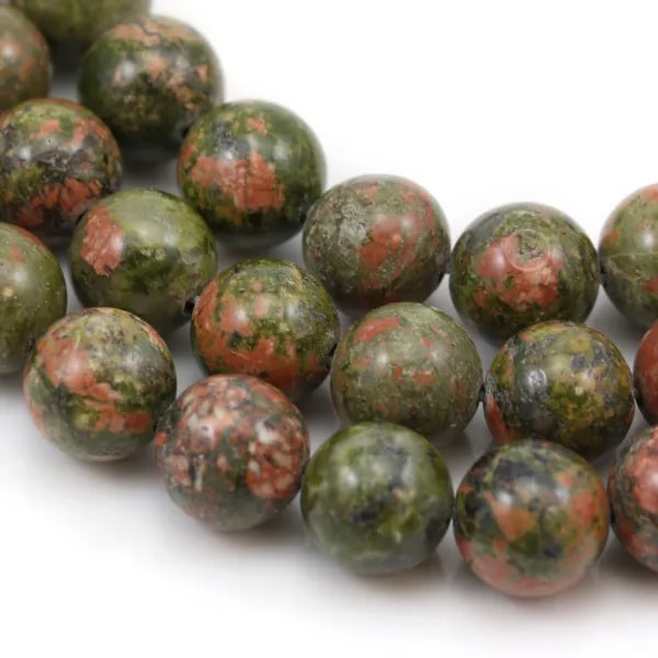 Unakite jasper round 10mm x 40cm