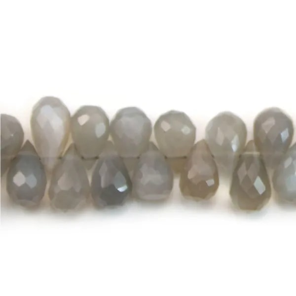 Iolite goutte facette 3.5x5mm-4x7mm x 20cm