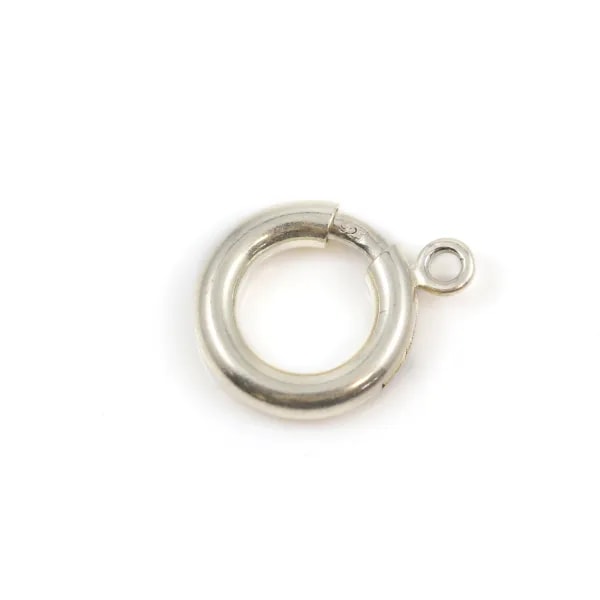 Fermoir à ressort en argent 925 13mm x 1pc