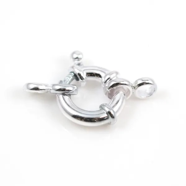 Argent 925 Fermoir bouée 10mm x 1pc
