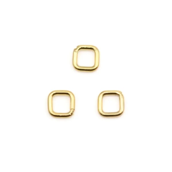 Anneaux carré en gold filled 14 carats 0.76x4mm x 2pcs