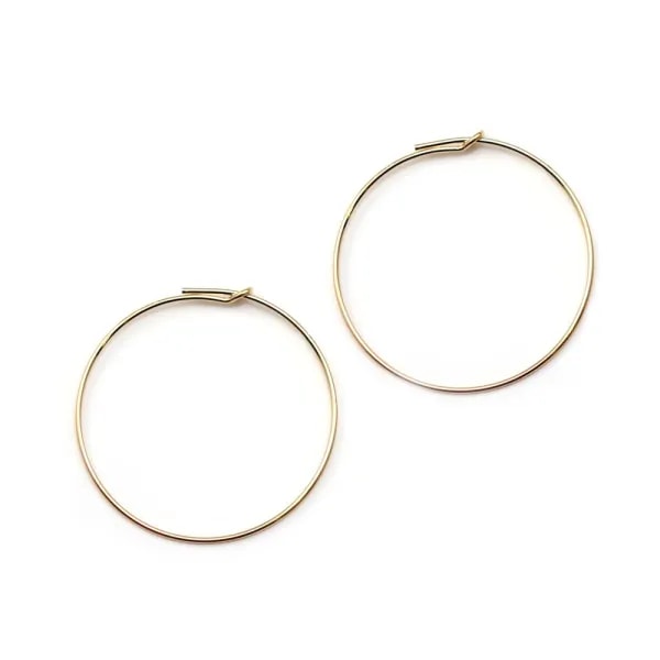 Créoles à décorer en gold filled 14 carats 0.7x45mm x 2pcs