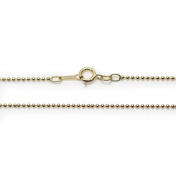 14K Gold filled chaine  A BILLE 45CMX1.2MM x 1pc