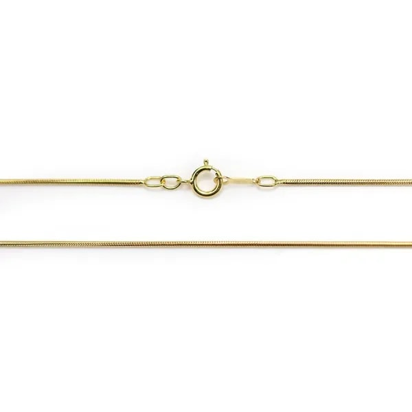 14K Gold filled chaine SERPENTINE 45CMX1.0MM  x 1pc