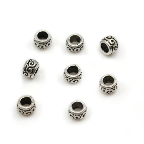 Perle intercalaires en argent 925 4.30mm x 10pcs