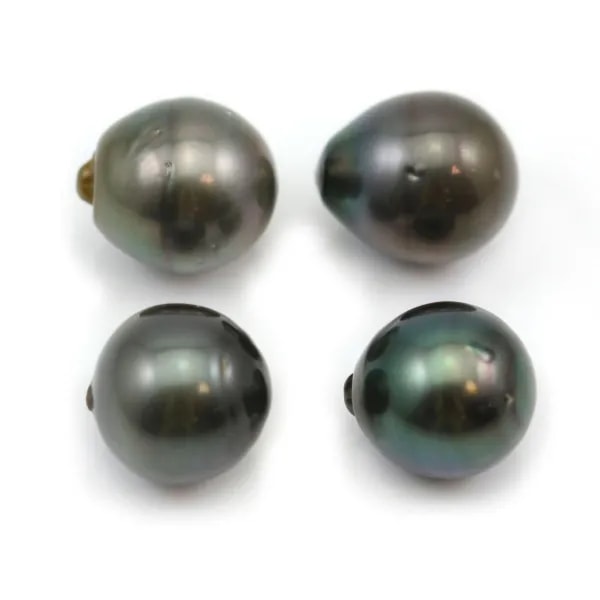 Tahitian cultured pearl oval 14-15mm x 4pcs