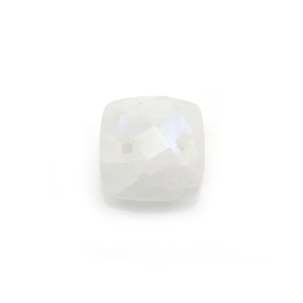 Intercalaire en pierre de lune avec 2 trous 10mm x 1pc