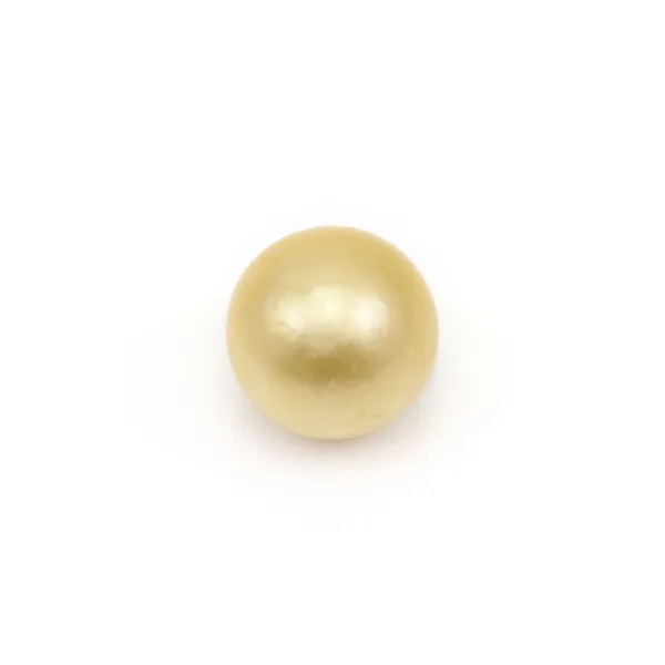 Perle des mers du Sud, champagne, ronde, 9-9.5mm x 1pc