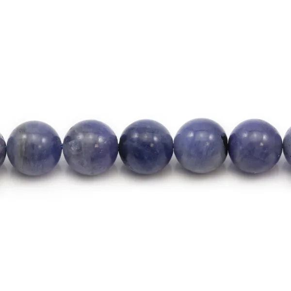 Tanzanite ronde 11-11.5mm x 40cm