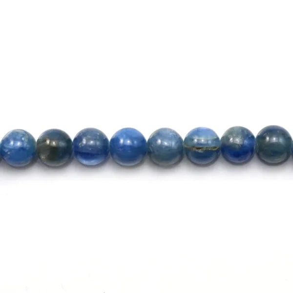 Cyanite ronde 6mm x 1pc