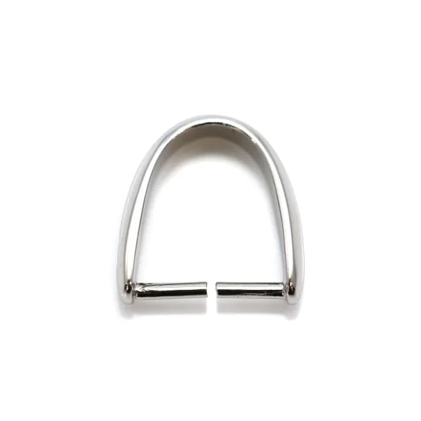 attache pendentif, Argent 925 Rhodié, 10x11mm x  1 PC