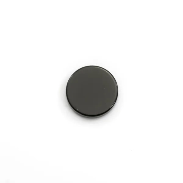 Cabochon onyx noir, rond plat 10mm x2pcs