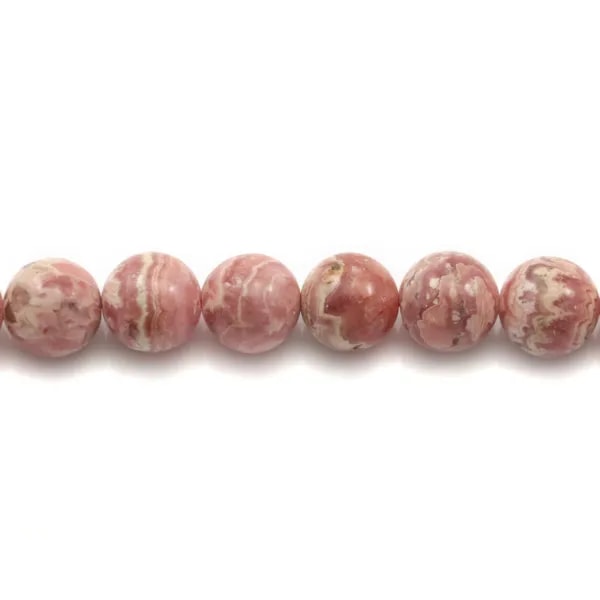 Rhodochrosite round 12mm x 40cm 